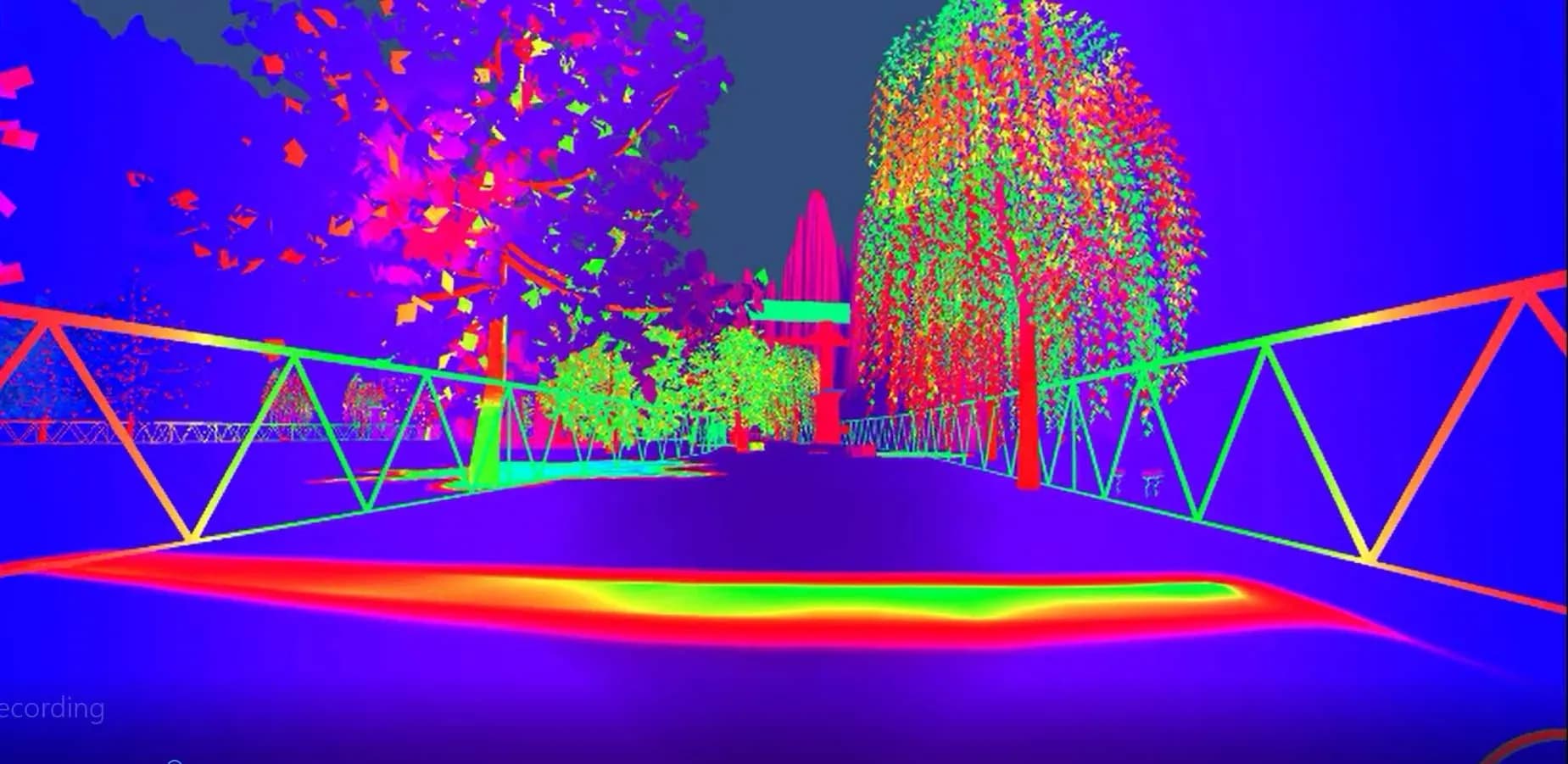 Capture d’écran du jeu « Speed Of Light » révisé par les étudiants du département Informatique Graphique