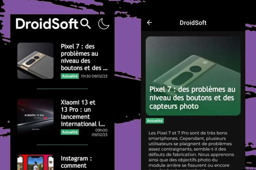 Illustration de l’article « Le média DroidSoft.fr se dote d’une nouvelle application mobile grâce au travail de nos étudiants »